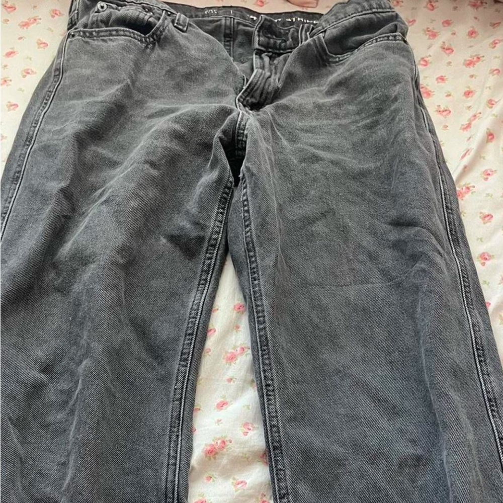 GAP Wide leg and mid rise black jeans